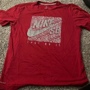 Red Nike Dri-Fit T-shirt